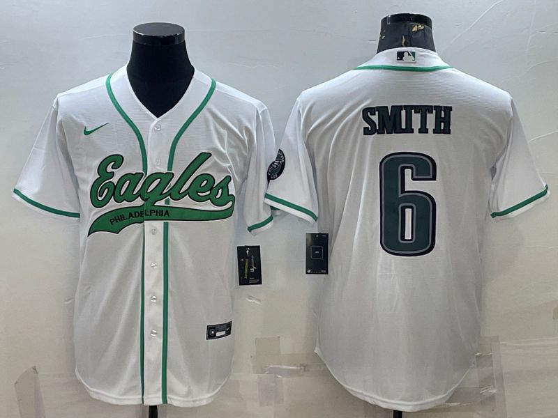 Men Philadelphia Eagles #6 Smith White 2022 Nike Co branded NFL Jersey->philadelphia eagles->NFL Jersey